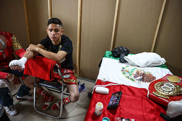 Adrian Curiel and Sivenathi Nontshinga Fight Night
