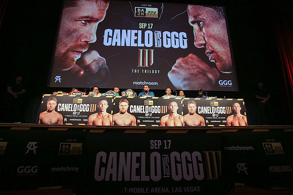Canelo Alvarez vs Gennadiy Golovkin 3 Launch Press Conference Los Angeles