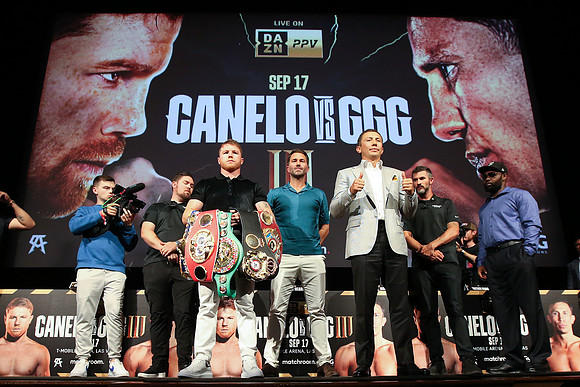 Canelo Alvarez vs Gennadiy Golovkin 3 Launch Press Conference Los Angeles