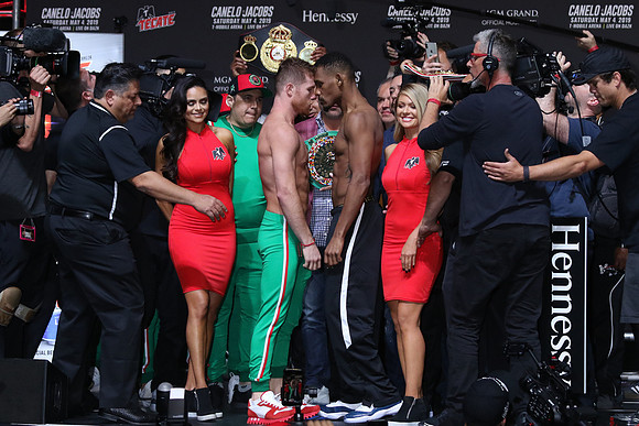Boxing: Canelo Alvarez vs Daniel Jacobs Official Weigh-In