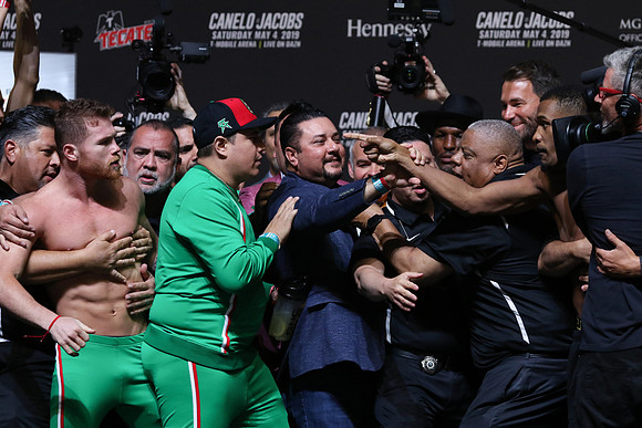 Boxing: Canelo Alvarez vs Daniel Jacobs Official Weigh-In