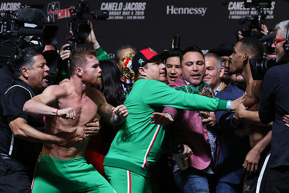 Boxing: Canelo Alvarez vs Daniel Jacobs Official Weigh-In
