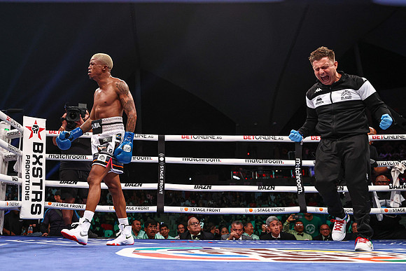 Adrian Curiel and Sivenathi Nontshinga Fight Night