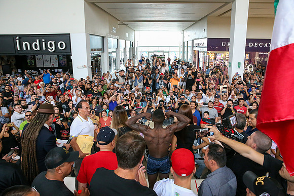 Boxing: Juan Francisco Estrada vs Dewayne Beamon Weigh In