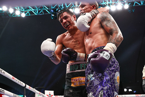 Adrian Curiel and Sivenathi Nontshinga Fight Night