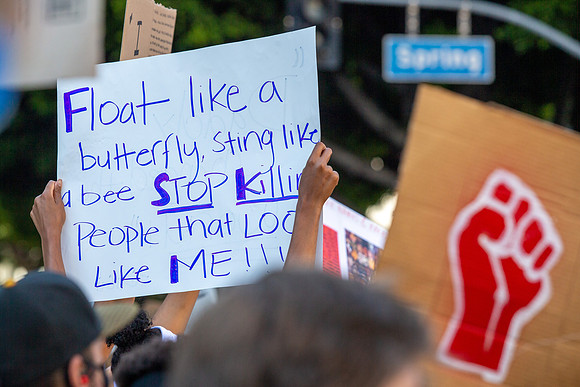 George Floyd Peaceful Protest: Los Angeles