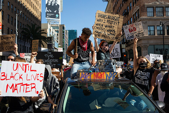 George Floyd Peaceful Protest: Los Angeles