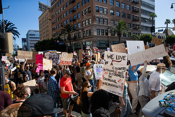 George Floyd Peaceful Protest: Los Angeles