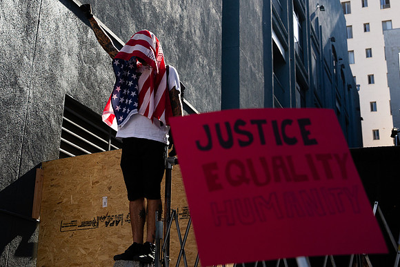 George Floyd Peaceful Protest: Los Angeles