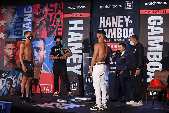 Haney vs Gamboa Weigh-In
