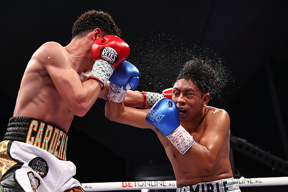 Adrian Curiel and Sivenathi Nontshinga Fight Night