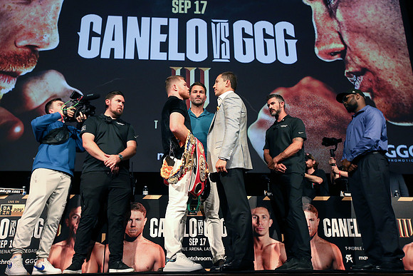 Canelo Alvarez vs Gennadiy Golovkin 3 Launch Press Conference Los Angeles
